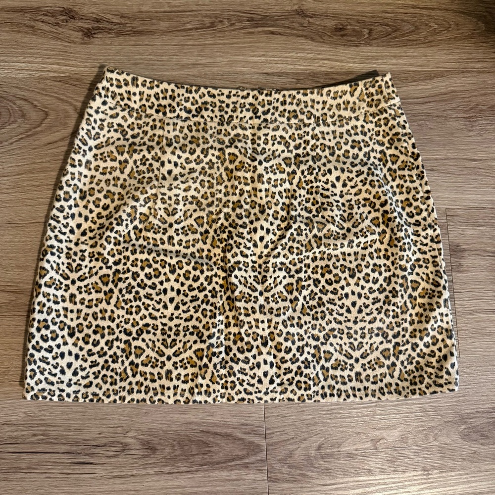 Newbury Kustom Animal Print Mini Skirt